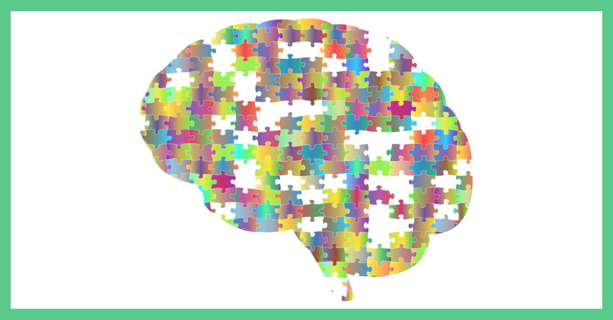 An image showing the pieces of the brain, being used as an illustration in an article about about making and saving money and mental health.